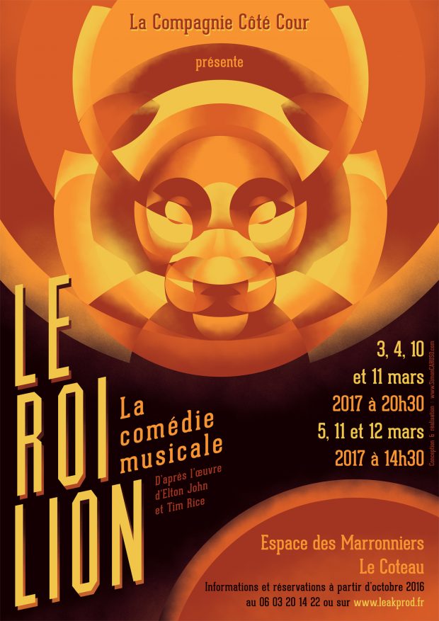 compagnie-cote-cour-le-coteau-espace-des-marronniers-graphisme-communication-affiche-simon-caruso-le-roi-lion-1