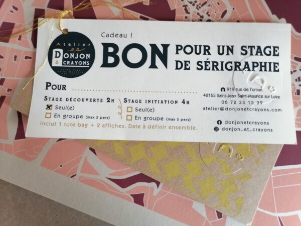 Stage découverte de la sérigraphie (2h)
