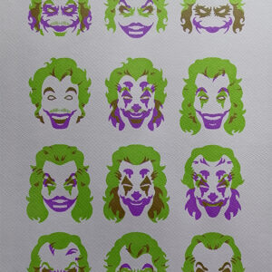 affiche sérigraphiée batman joker