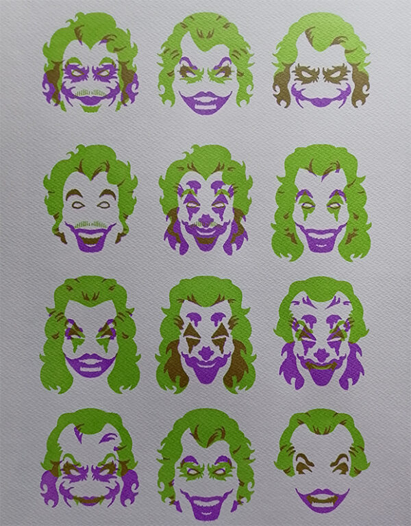 affiche sérigraphiée batman joker